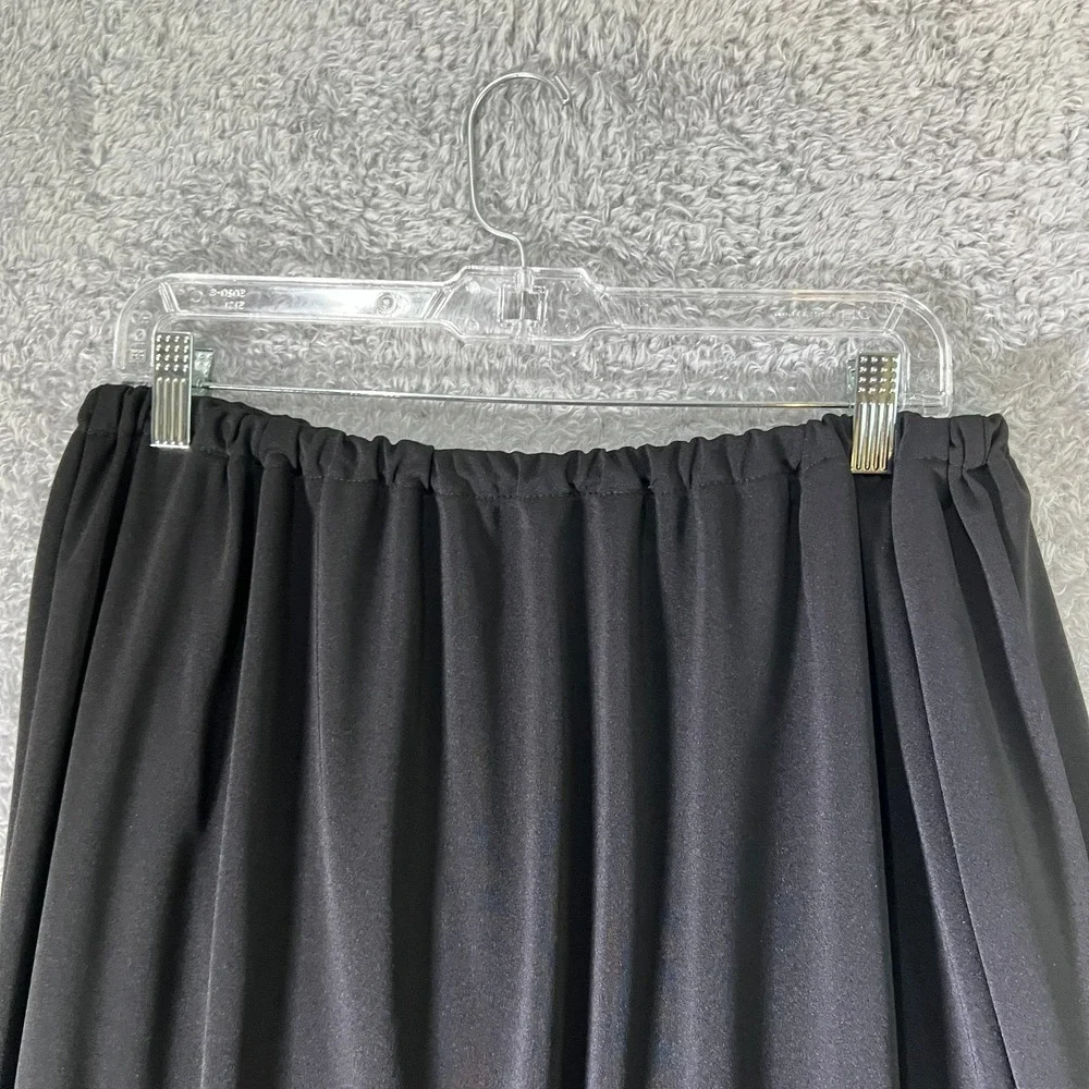 Giorgio Fiorlini 18/20W Black 2 Piece Skirt Set Embroidered Trim Modest‎ Outfit